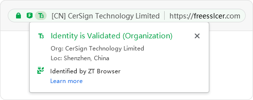 Website identity trust